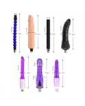 Multispeed Sex Machine Einstellbar mit 8 Attachments Dildo Masturbator