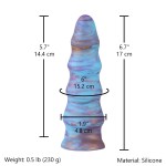 Nebula Swirl Silicone Dildo – 6.7" Handcrafted Textured Design for Unique Sensory Play