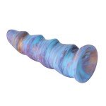 Nebula Swirl Silicone Dildo – 6.7" Handcrafted Textured Design for Unique Sensory Play