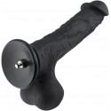 Hismith 12.4 inches Black Super Huge Silicone Dildo for Hismith Premium Sex Machine