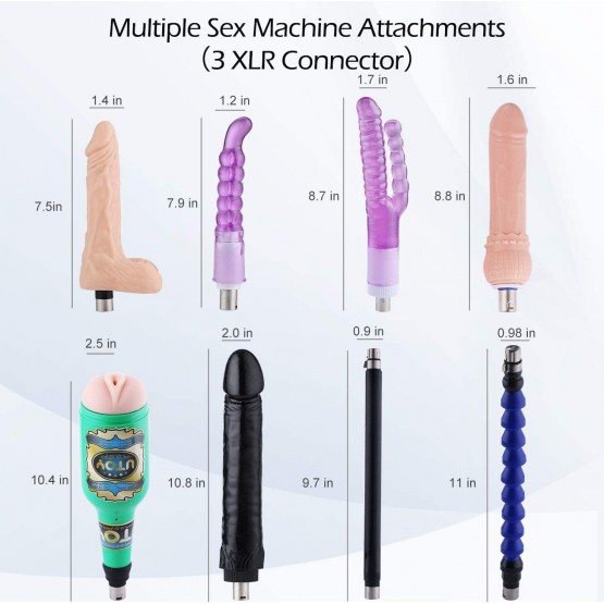 Macchina del sesso con connettore 3XLR per donne e uomini con masturbatore