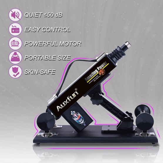 オスとメス用の 8 つのアタッチメントを備えた 3 XLR コネクタ ファッキング マシン
