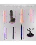 オスとメス用の 8 つのアタッチメントを備えた 3 XLR コネクタ ファッキング マシン オスとメス用の 8 つのアタッチメントを備えた 3 XLR コネクタ ファッキング マシン