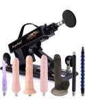 オスとメス用の 8 つのアタッチメントを備えた 3 XLR コネクタ ファッキング マシン オスとメス用の 8 つのアタッチメントを備えた 3 XLR コネクタ ファッキング マシン