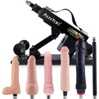  Fucking Machine for Female Adjustable Angle Control Thrusting Speed with 3XLR Connector Attachments Silicone Dildos