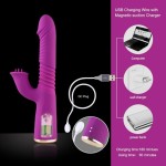 Hismith Conner Vibrating Telescopic Vibrator Vagina Clitoris Stimulation Dildo Massager