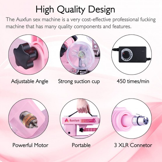 Sex Machine with 7 Attacments 3XLR Machines Connector for Couple Adult Toy 