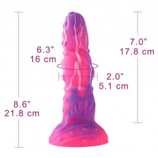 Hismith Passionate Red Sex Machine Bundle con 4 Fantasy Dildo