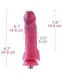 Hismith Passionate Red Sex Machine Bundle con 4 Fantasy Dildo