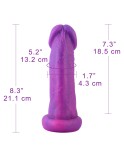 Hismith Noble Purple Sex Machine Bundle avec 4 godes fantaisie