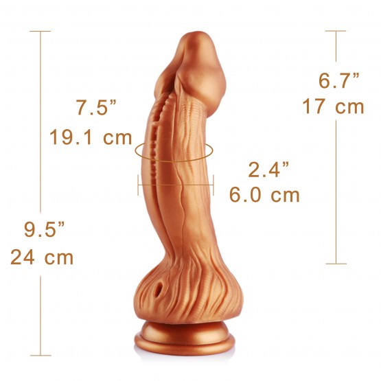 Hismith Luxury Golden Sex Machine Bundle med 4 Fantasy Dildoer