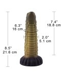 Hismith Luxury Golden Sex Machine Bundle med 4 Fantasy Dildoer