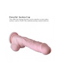 Premium Silicone Dildo,Realistic Penis With Suction Cup (Large)