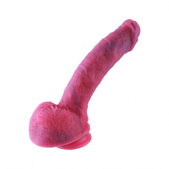 Hismith 9.7" Curved Silicone Dildo - Removable KlicLok System - Fantasy Series 