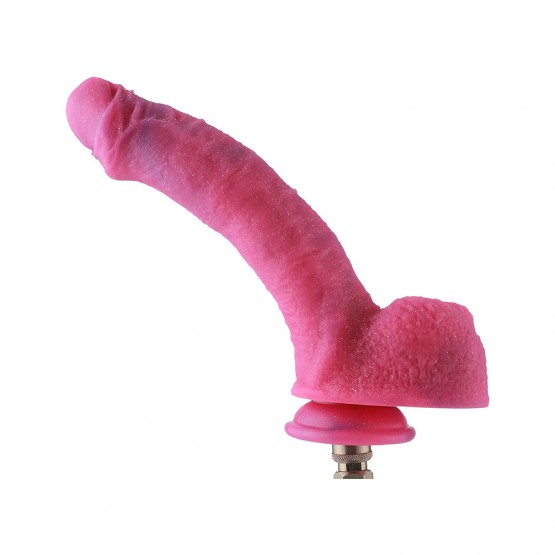 Hismith 9.7" Curved Silicone Dildo - Removable KlicLok System - Fantasy Series 