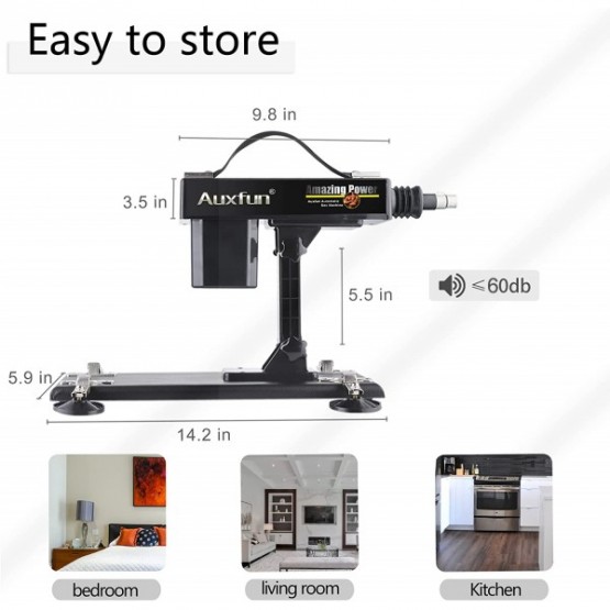 Hismith Niedroga automatyczna maszyna do seksu do seksu analnego z 5 wibratorami 3XLR