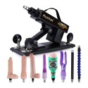 Auxfun Basic Automatisk Jævla Maskin For Par, Med Åtte 3XLR System Sex Machine Attachments