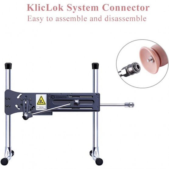 Hismith 9.4" Huge Dildo for Hismith Sex Machine with KlicLok Connector, 8.6 " Insertable Length Thick Realistic Cock