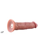 Dildo in silicone Hismith da 9,1", , funzione di vibrazione e rotazione con sistema KlicLok, taglia M
