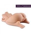HISMITH 11.3" Silicone Squirting dildo,10.6" Insertable Length with flexible tube and Kliclok System, L Dots Ripple Black