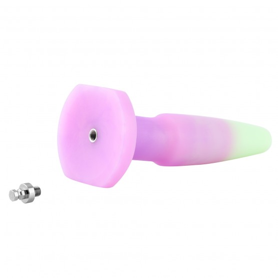 Hismith 7.2" Glow in the Dark Silicone Dildo for Anal Sex
