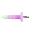 Hismith 7.18 "blask w ciemnym silikonowym dildo do seksu analnego