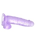 7.87 inch Sparkling Dildo Human Safety Material with Powerful Suction Cup