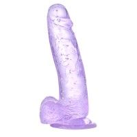 7.87 inch Sparkling Dildo Human Safety Material with Powerful Suction Cup