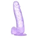7.87 inch Sparkling Dildo Human Safety Material with Powerful Suction Cup
