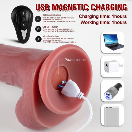 Silicone Vibrator USB Charging, Waterproof 9-Frequency Adult sex toy,G-Spot,Vagina and Clitoris Stimulation Massager(Pink)