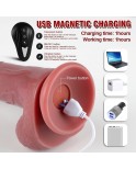 8.07" Thrusting Dildo Vibrator for Women, Realistic Vibrating Dildo with Remote Control 3 Telescopic & 10 Vibrations Modes 8.07" Thrusting Dildo Vibrator for Women, Realistic Vibrating Dildo with Remote Control 3 Telescopic & 10 Vibrations Modes