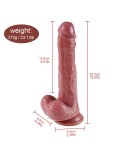 8.07" Thrusting Dildo Vibrator for Women, Realistic Vibrating Dildo with Remote Control 3 Telescopic & 10 Vibrations Modes 8.07" Thrusting Dildo Vibrator for Women, Realistic Vibrating Dildo with Remote Control 3 Telescopic & 10 Vibrations Modes