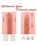 Thrusting Dildo Vibrator Sex Toy with 3 Powerful Thrusting Speeds&10 Vibrations Thrusting Dildo Vibrator Sex Toy with 3 Powerful Thrusting Speeds&10 Vibrations