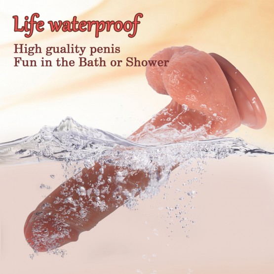 Thrusting Dildo Vibrator Sex Toy with 3 Powerful Thrusting Speeds&10 Vibrations
