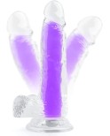 Jelly Dildo Luminous G-spot Dildo, Lifelike Penis with Strong Suction Cup