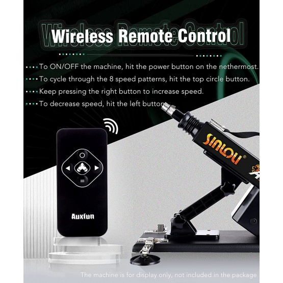 Auxfun App Controller Box for Sex Love Machine, 3 in 1 Speed Governor with Remote Panel 