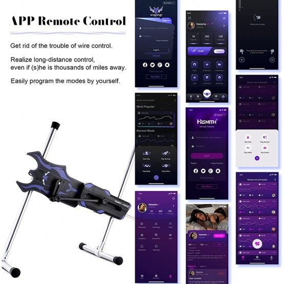 Hismith & Wildolo Intellgent App Controlled Premium Sex Machine with Kliclok System Hismith & Wildolo Intellgent App Controlled Premium Sex Machine with Kliclok System