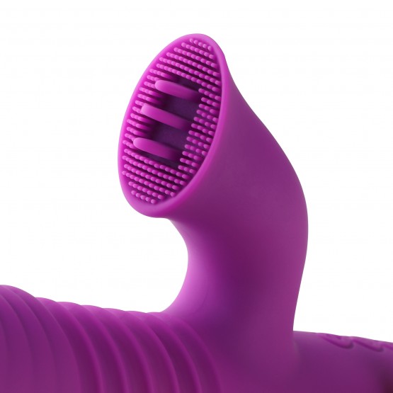 Hismith vibrerande teleskopisk vibrator vagina klitoris stimulering dildo massager