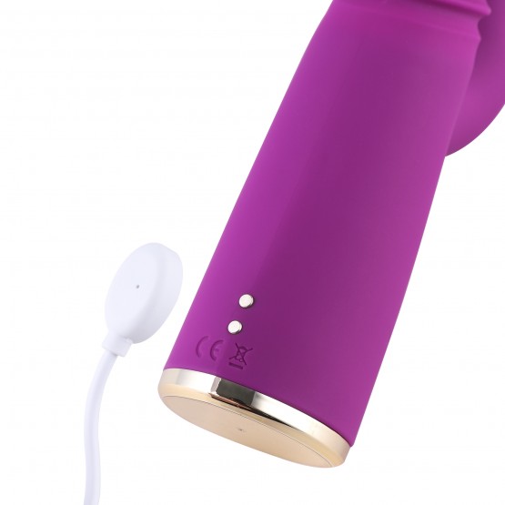 Hismith vibrerande teleskopisk vibrator vagina klitoris stimulering dildo massager