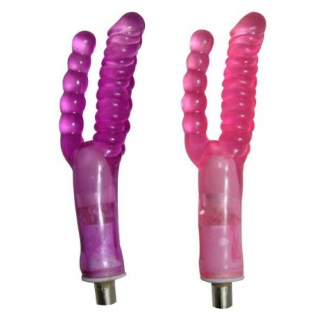 Double Head Realistic Dildo Vaginal and Anal Pleasure Masturbator