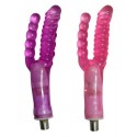 Double Head Realistic Dildo Vaginal and Anal Pleasure Masturbator