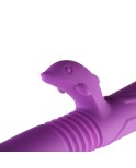 Dildo teleskopisk vibrator vandtæt magnetisk ladning sex legetøj til par