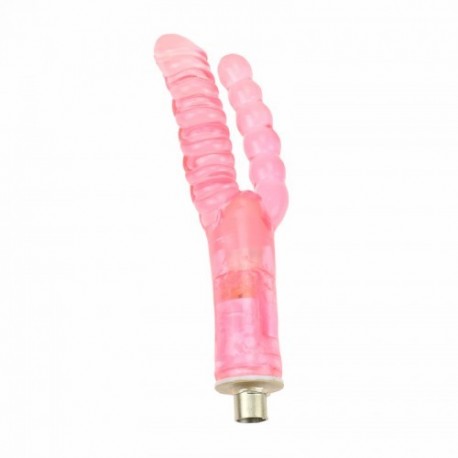 Double Head Realistic Dildo Vaginal and Anal Pleasure Masturbator