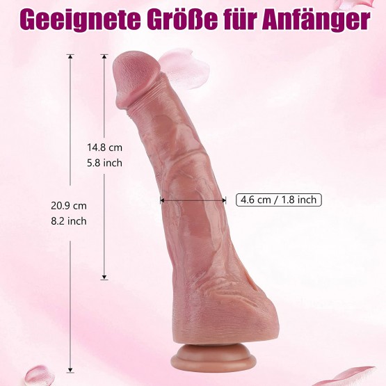 Wildolo Realistic APP Controlled Vibrator, 12.4" Silicone Dildo, Premium Adult Unisex Toy