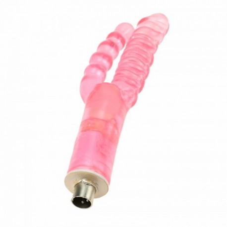 Double Head Realistic Dildo Vaginal and Anal Pleasure Masturbator