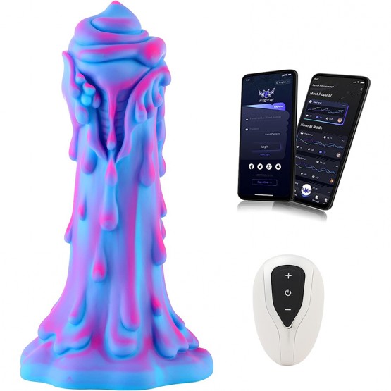 8.5 "Wildolo App -Controlled Silicone Dildo Vibrator - Designer Series