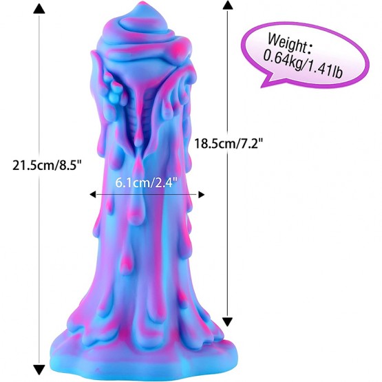 8.5 "Wildolo App -Controlled Silicone Dildo Vibrator - Designer Series