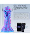 8,5 "vibratore di dildo in silicone controllato da Wildolo - Serie di designer