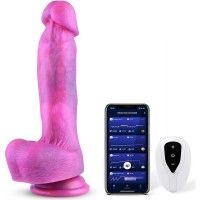 Fantasy Glitter Vibrating Silicone Dildos Huge Soft Penis for Strap On Vibrator with Suction Cup