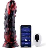 9 Inch Huge Silicone Dildo Fantasy Knot Vibrating Silicone Dildos for Women with APP Control 